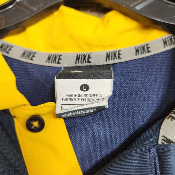 Nike California Cal Golden Bears Player Issue Dri-Fit Polo Shirt Size Large Navy - Picture 5 of 10